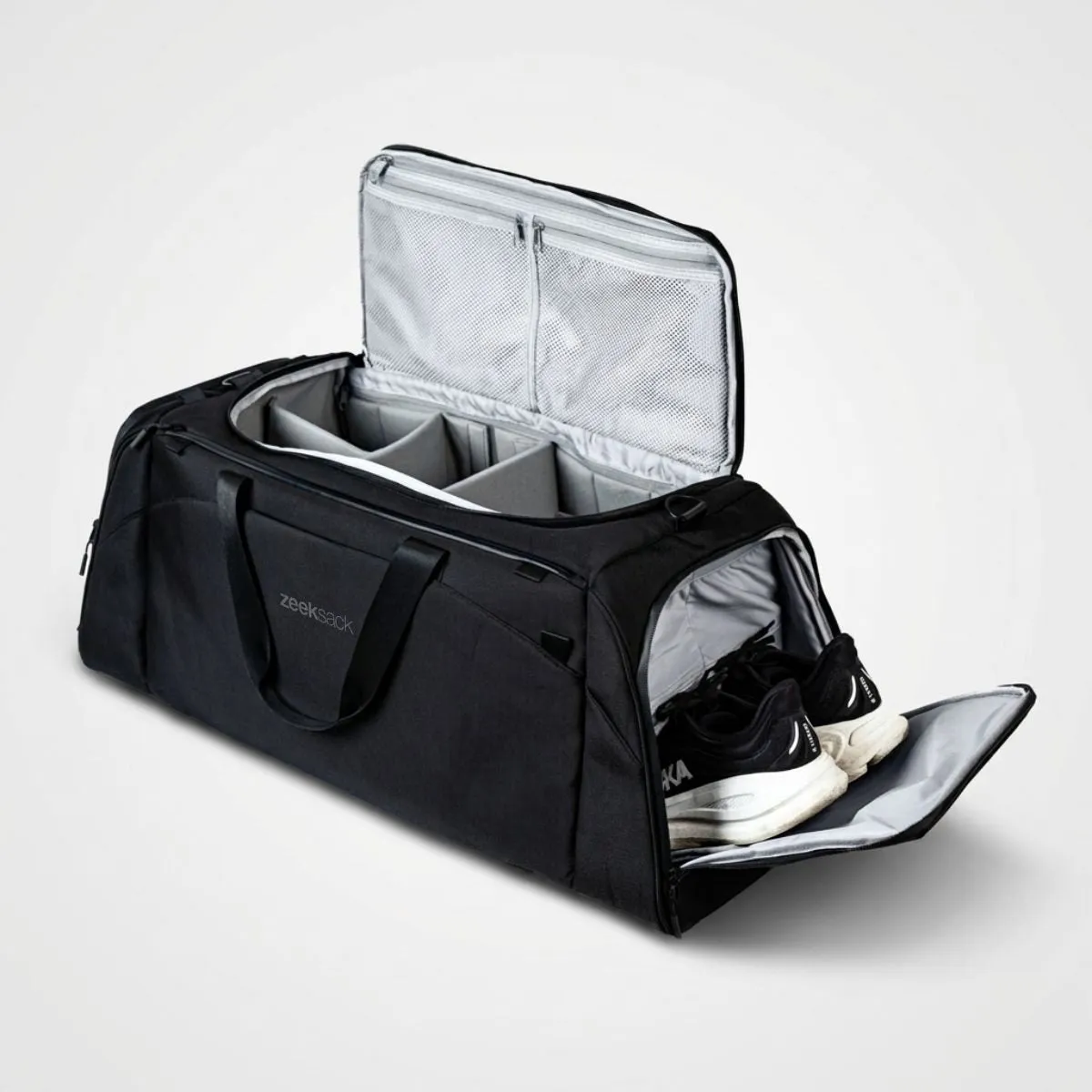 Zeeksack The Weekender 70L Reistas Zwart met schuhvak groot