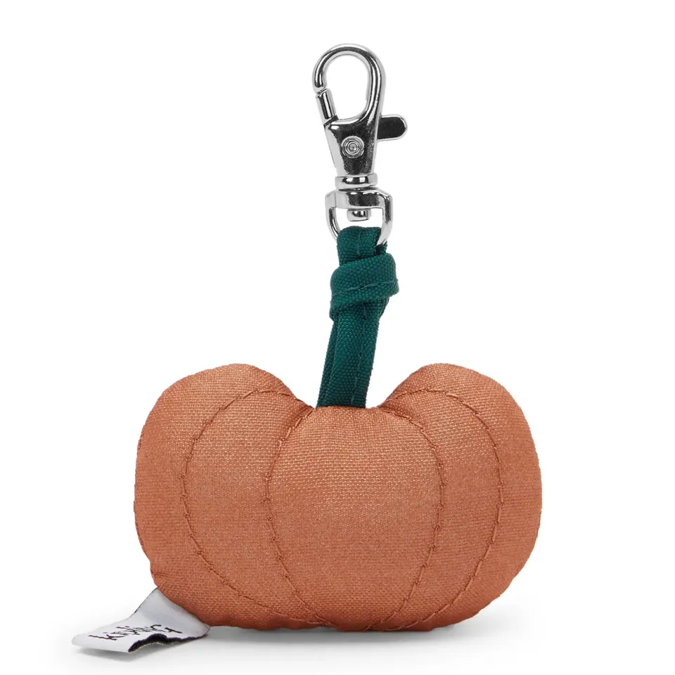 Kipling Pumpkin Charm tasbedel klein Copper Glimmer herfst
