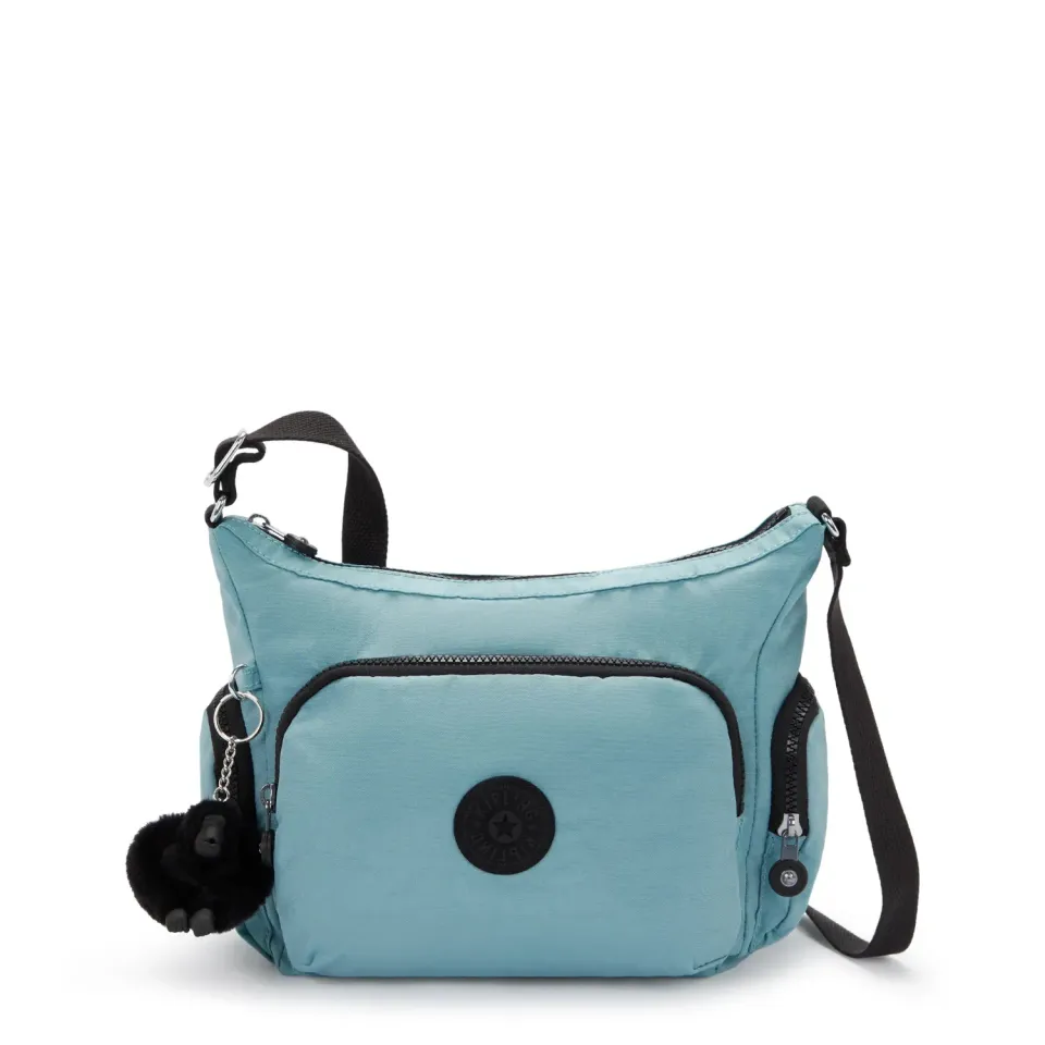 Kipling Gabb S crossbodytas Medium Muted Sage met sleutelkoord