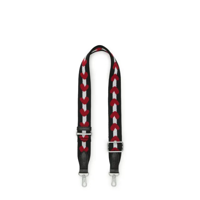 Kipling Shoulderstrap Basic tasriem Red Heart Stripe klein
