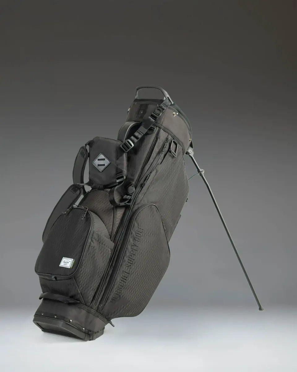 Herschel Watt Stand golftas zwart met 5-vaks top