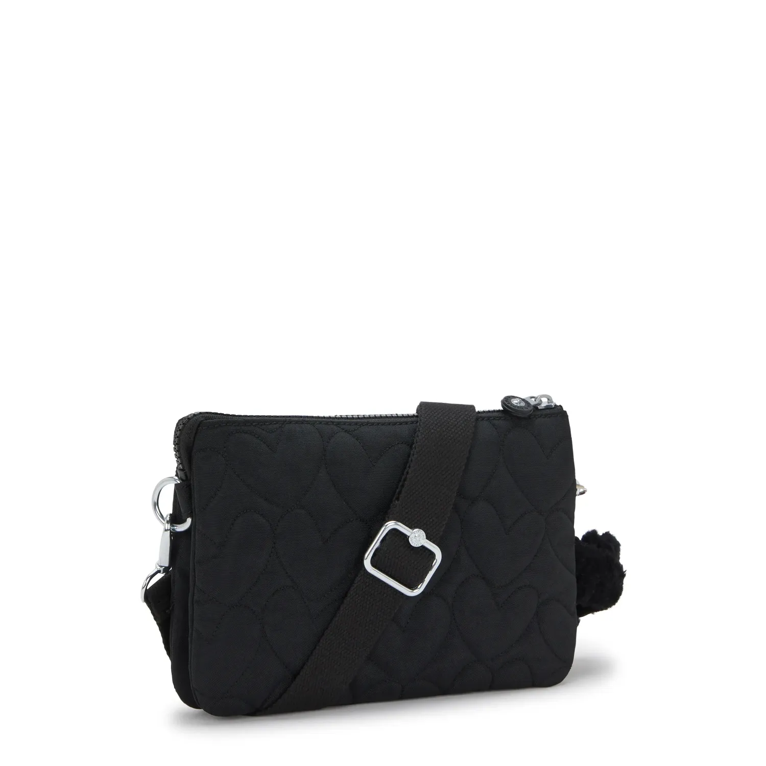 Kipling Riri crossbodytas Klein Many Hearts Black hartjes