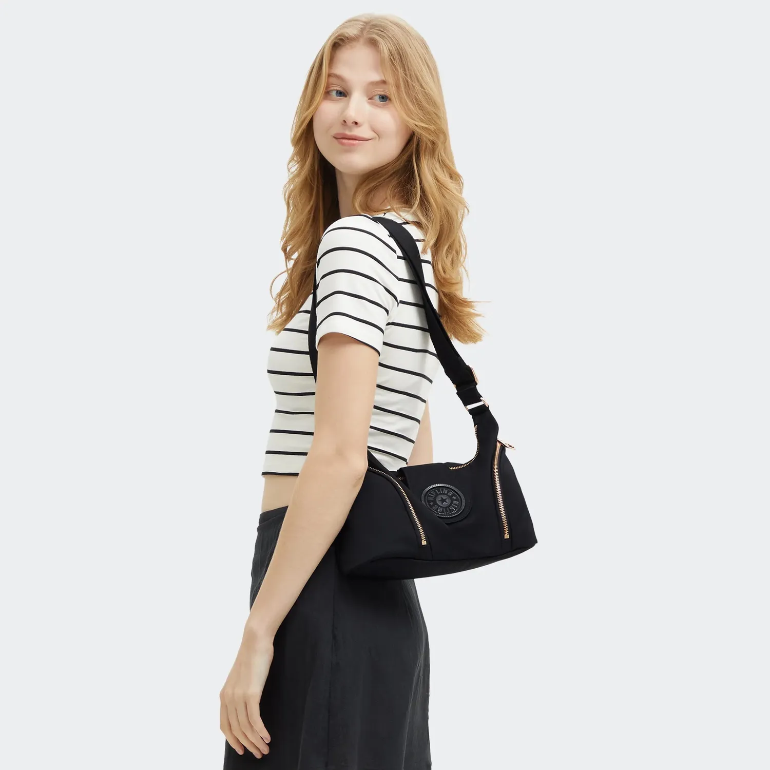Kipling Sera M crosstas Black Rose Spice medium verstelbaar