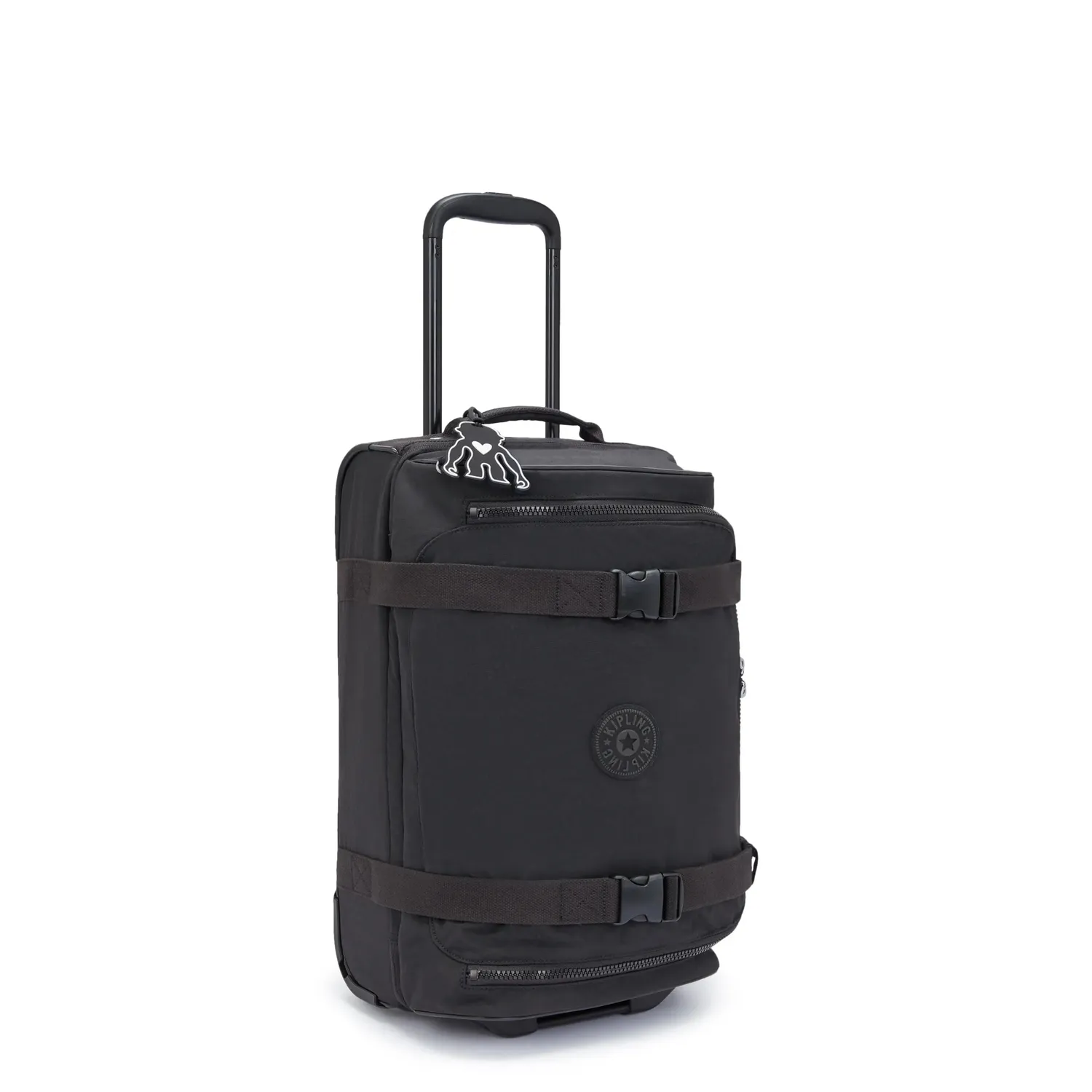 Kipling Aviana S reistas klein Black Noir met 2 wielen