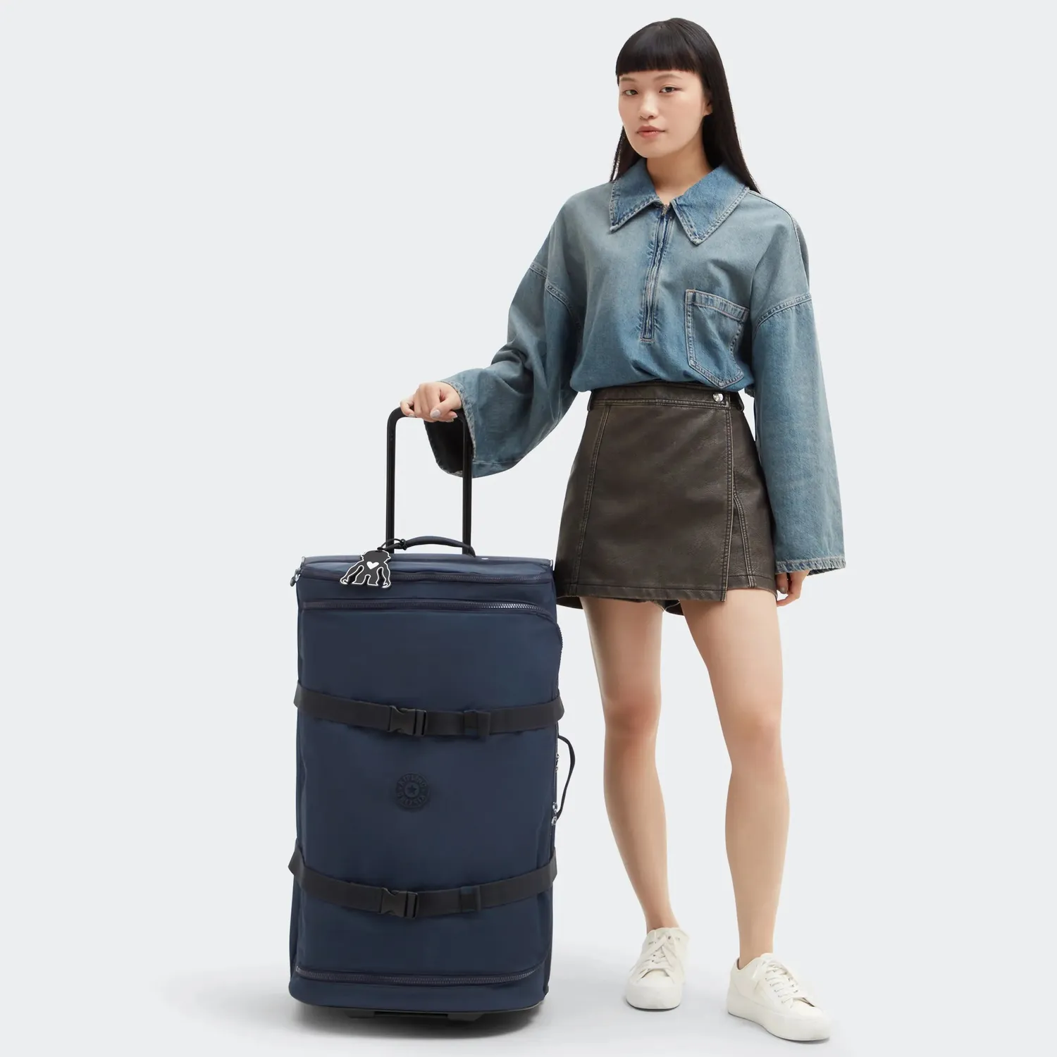 Kipling Aviana L koffer Blue Bleu 2 groot 2 wielen TSA-slot