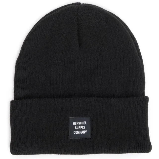 Herschel Elmer Muts Beanie Zwart Ribgebreid