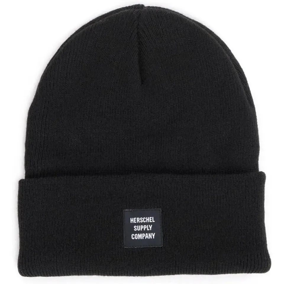 Herschel Elmer Muts Beanie Zwart Ribgebreid