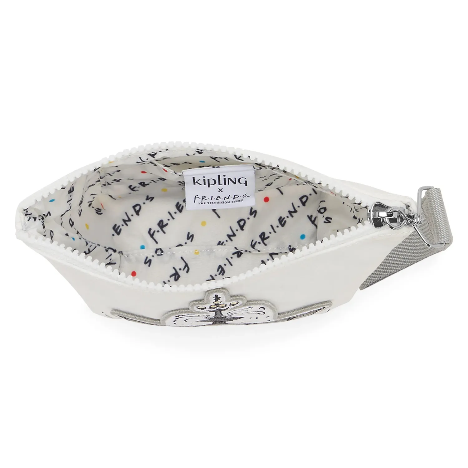 Kipling Naomi Pouch S etui Fountain White Klein Friends-print