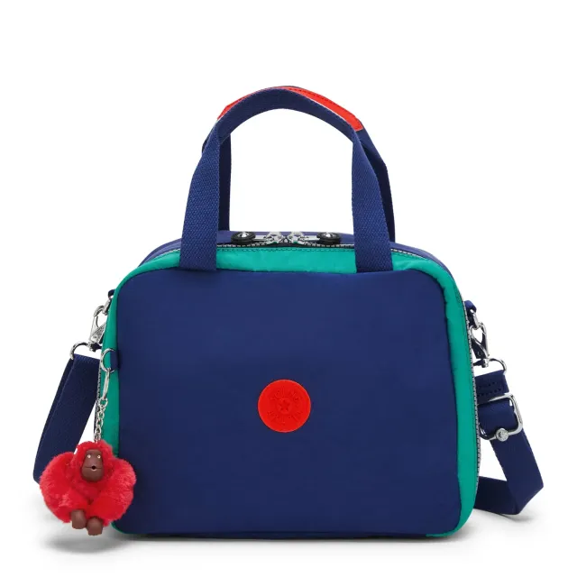 Kipling Miyo lunchtas Escape Blue Block groot koeltas