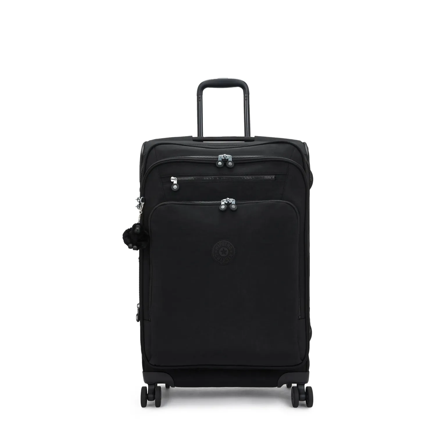 Kipling New Youri Spin M koffer Medium Black Noir TSA-slot