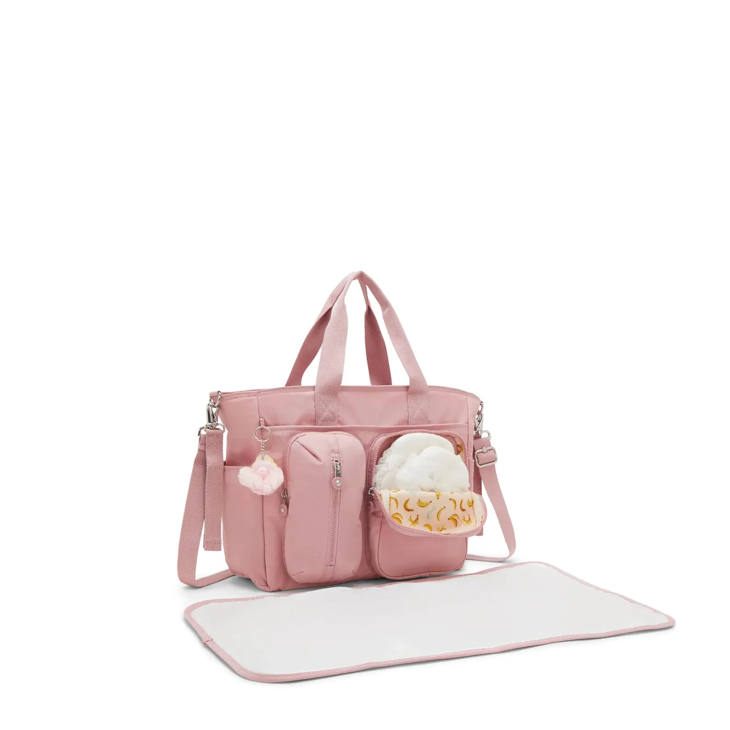 Kipling Babygear babytas Tiny Smoky Blush Medium luiervak