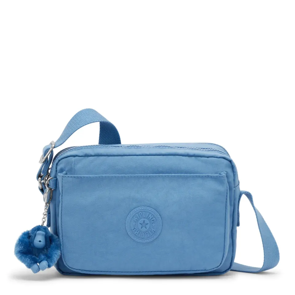Kipling Abanu M Crossbody Tas Vintage Blue Medium – 2 Vakken