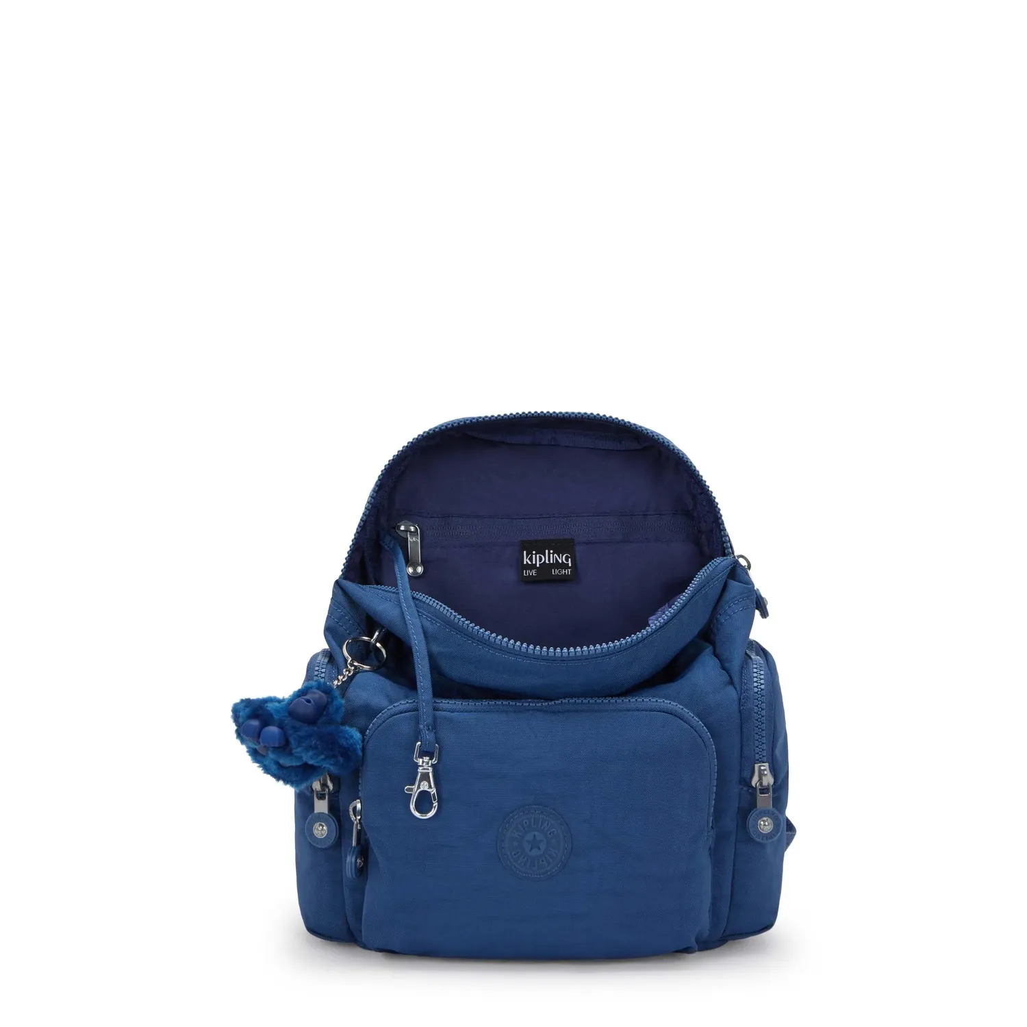 Kipling City Zip Mini rugzak Casual Blue extra klein compact
