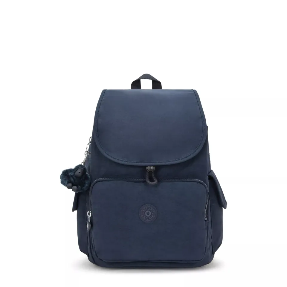 Kipling City Pack Rugzak Medium Blue Bleu 2 met ritsvak