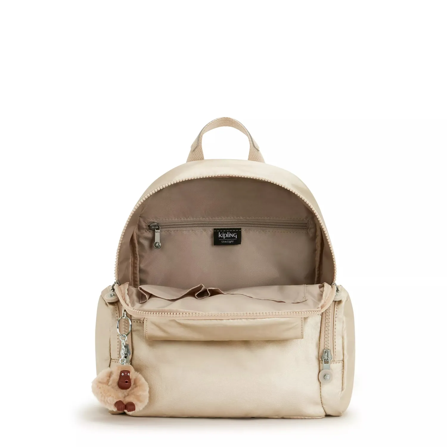 Kipling Matta rugzak Medium Starry Gold Metallic