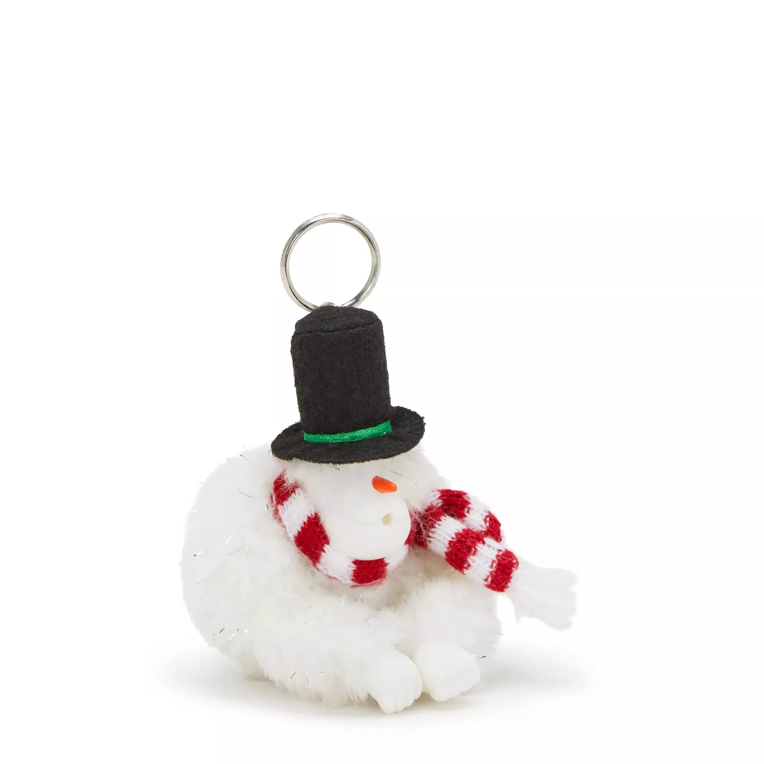 Kipling Snowman Monkey sleutelhanger Klein Snowman White pluche