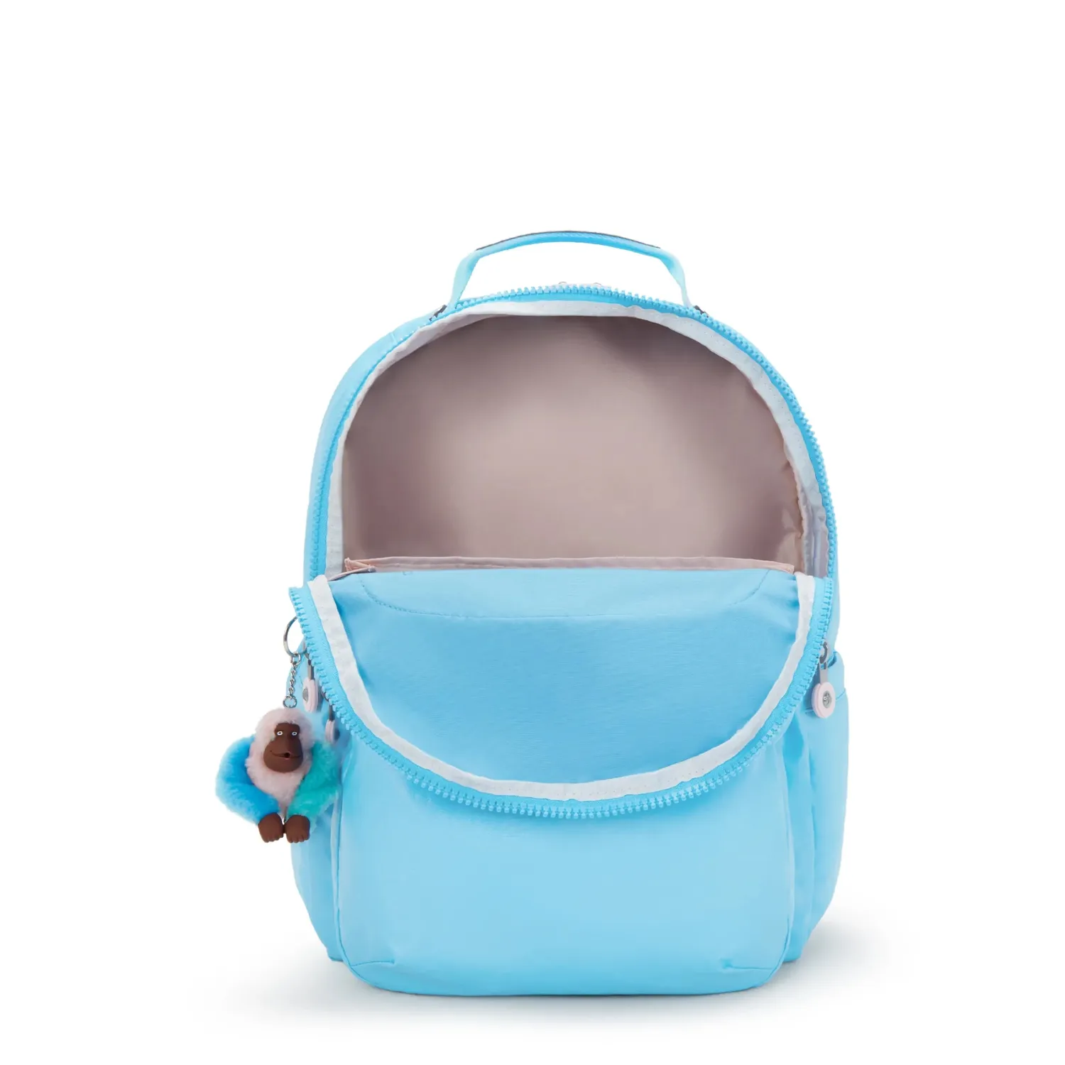Kipling Seoul Lap rugzak Sea Blue Metallic groot 15 inch