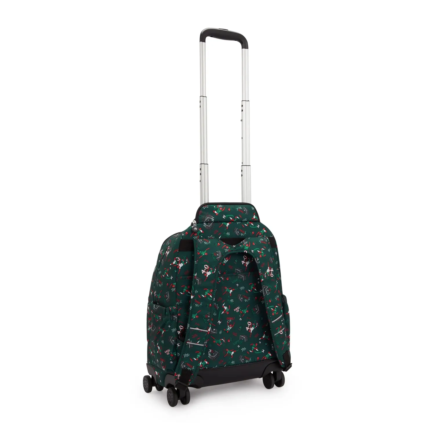 Kipling New Zea rugzak met wielen Soccer Print groot voetbal
