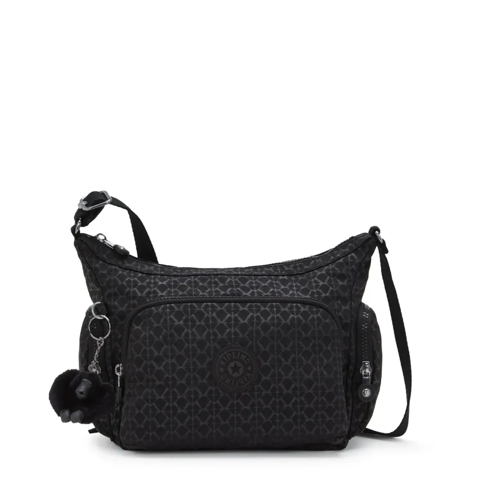 Kipling Gabb S crossbodytas Medium Signature Emb met print
