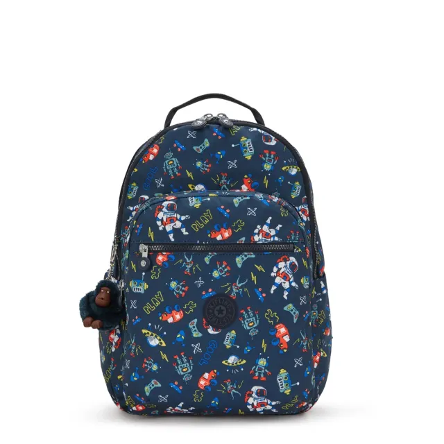 Kipling Seoul Lap rugzak Groot Space Game 15 inch laptopvak