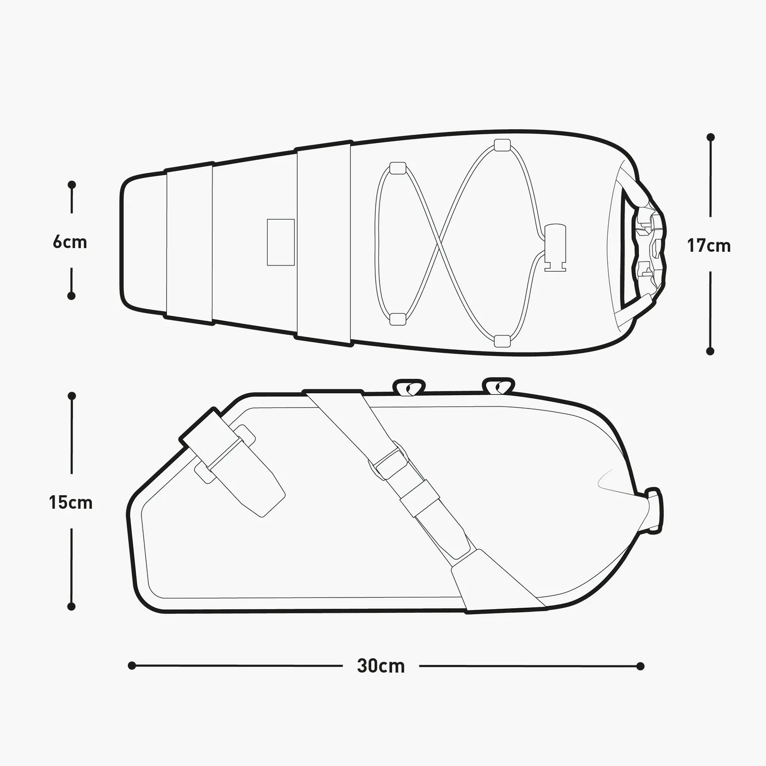 Evoc Seat Pack Ultra WP 4 zadeltas zwart waterdicht