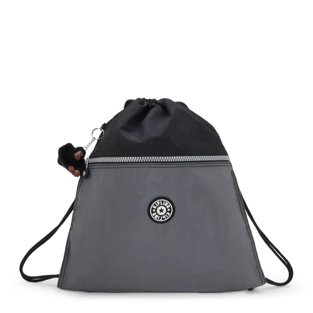 Kipling Supertaboo gymtas Space Black Block Medium waterafstotend