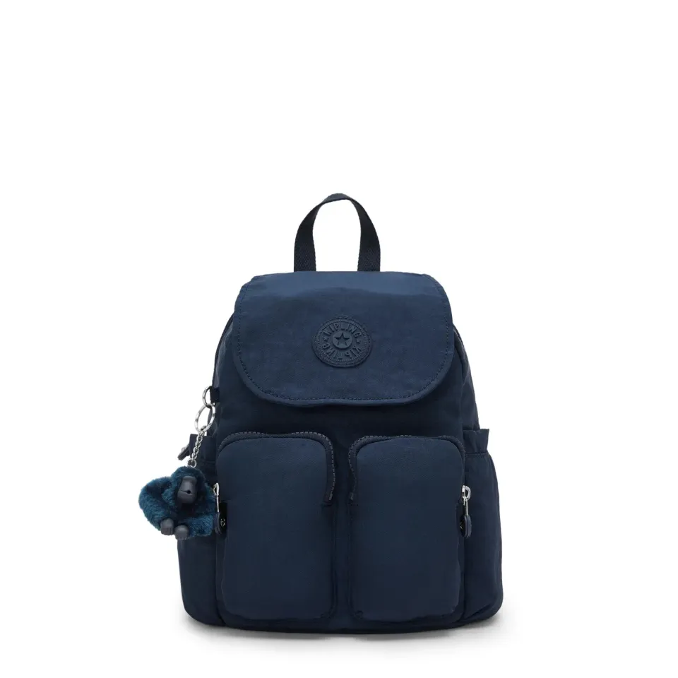 Kipling City Pocket Mini rugzak Blue Bleu 2 klein met klep