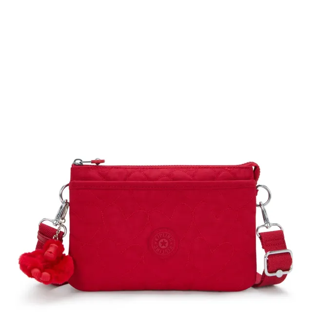 Kipling Riri crossbodytas klein Many Hearts Red harten