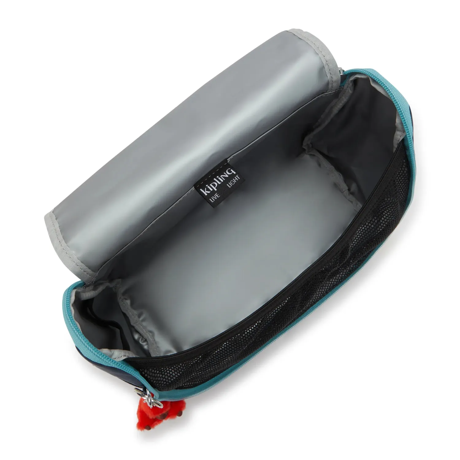 Kipling New Kichirou lunchtas Groot Cosmo Blue Combo trolleybevestiging