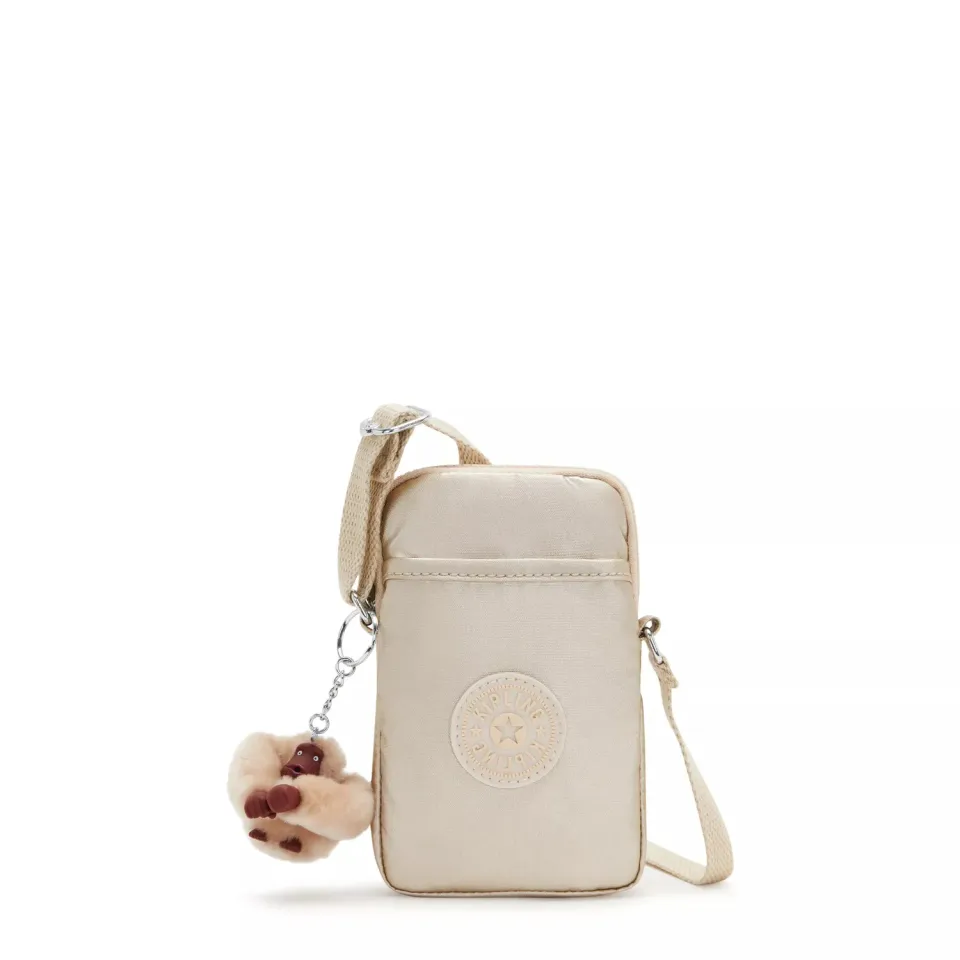 Kipling Tally telefoontas Klein Starry Gold Metallic glans