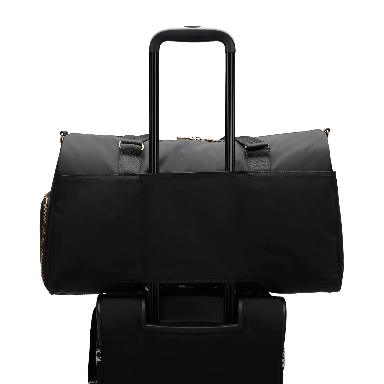 Kipling Dulcie weekendtas Groot Blush Gold Black laptopvak