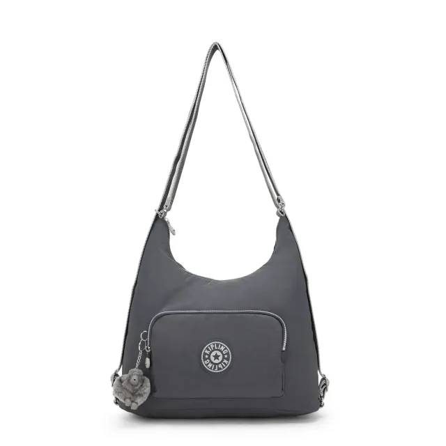 Kipling Yenna schoudertas Moonlit Grey Medium 3-vaks