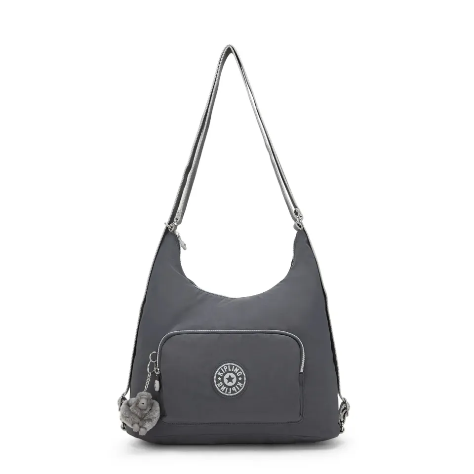 Kipling Yenna schoudertas Moonlit Grey Medium 3-vaks