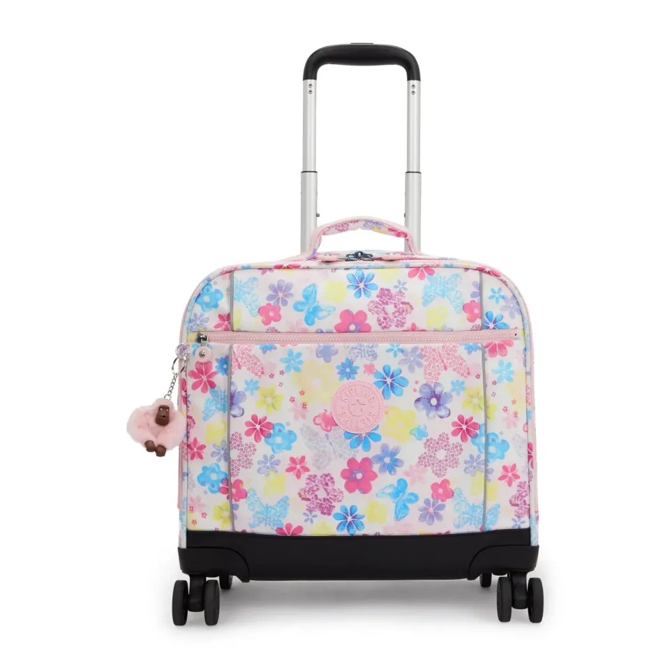 Kipling New Storia trolley Flower Stamp Groot 360 wielen