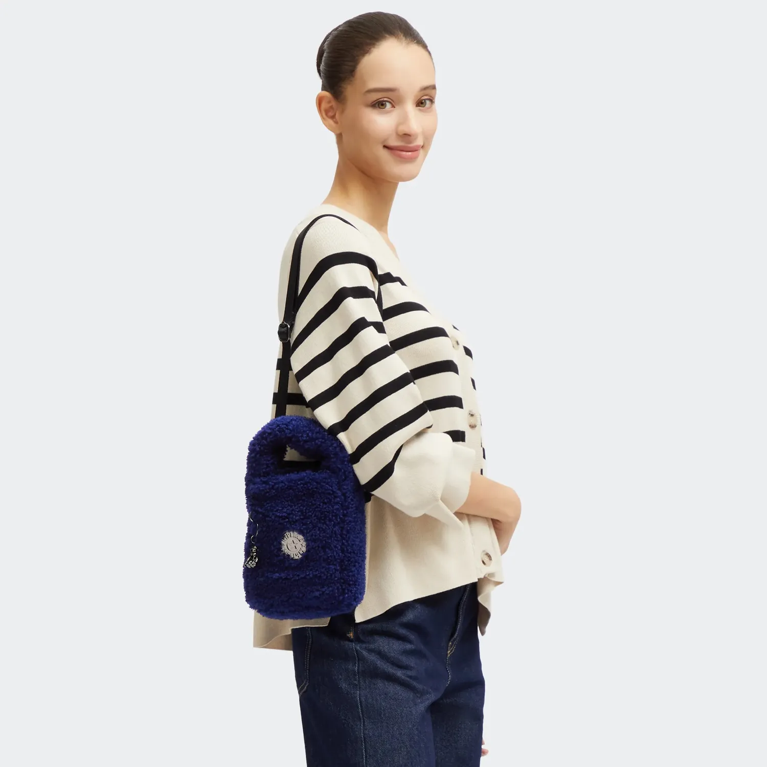 Kipling Asti schoudertasje Fuzzy Night klein licht
