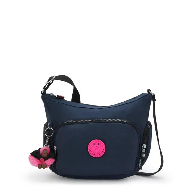 Kipling Gabb S crossbodytas Pink Fun Blue medium Smiley