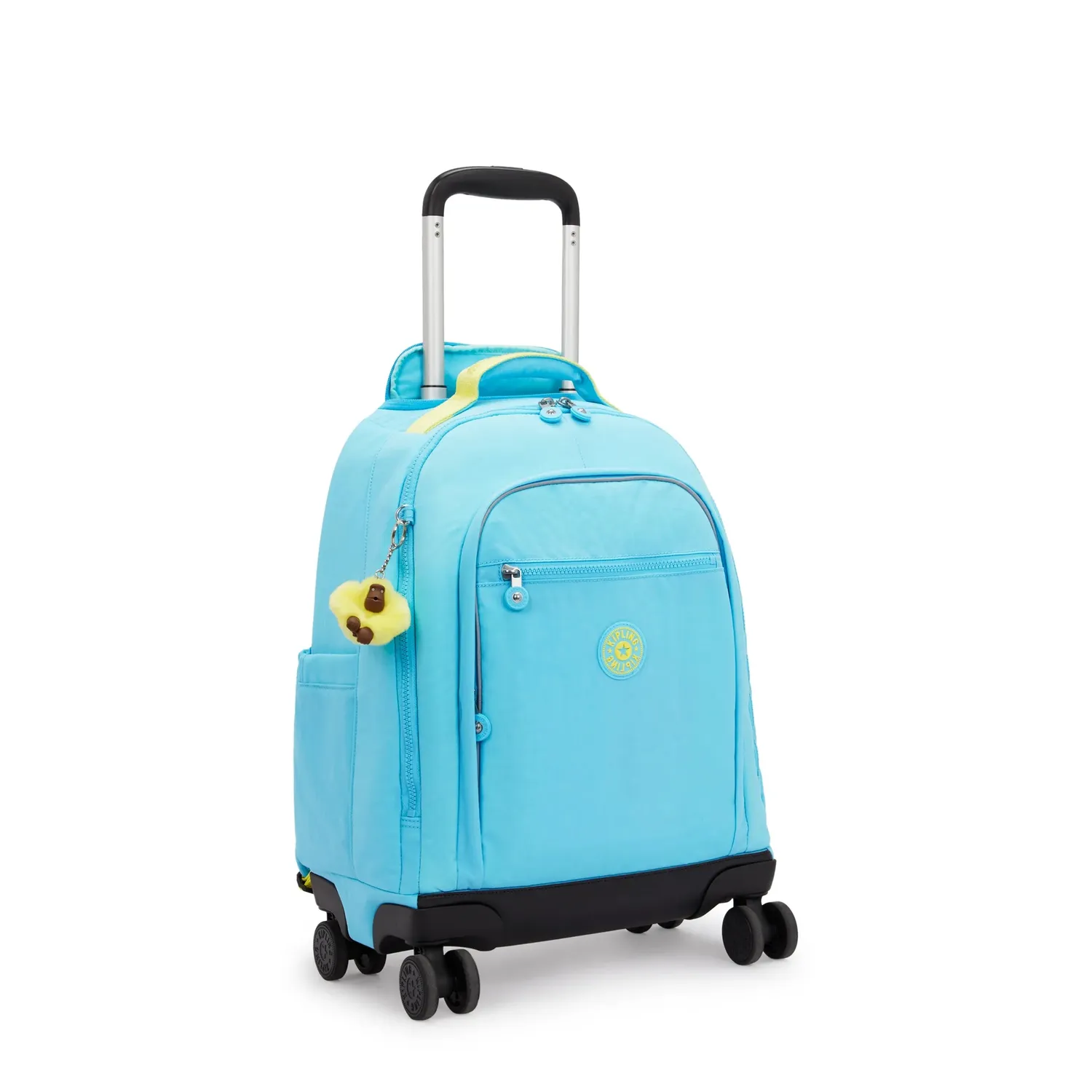 Kipling New Zea rugzak met wielen Splash Blue Groot laptopvak