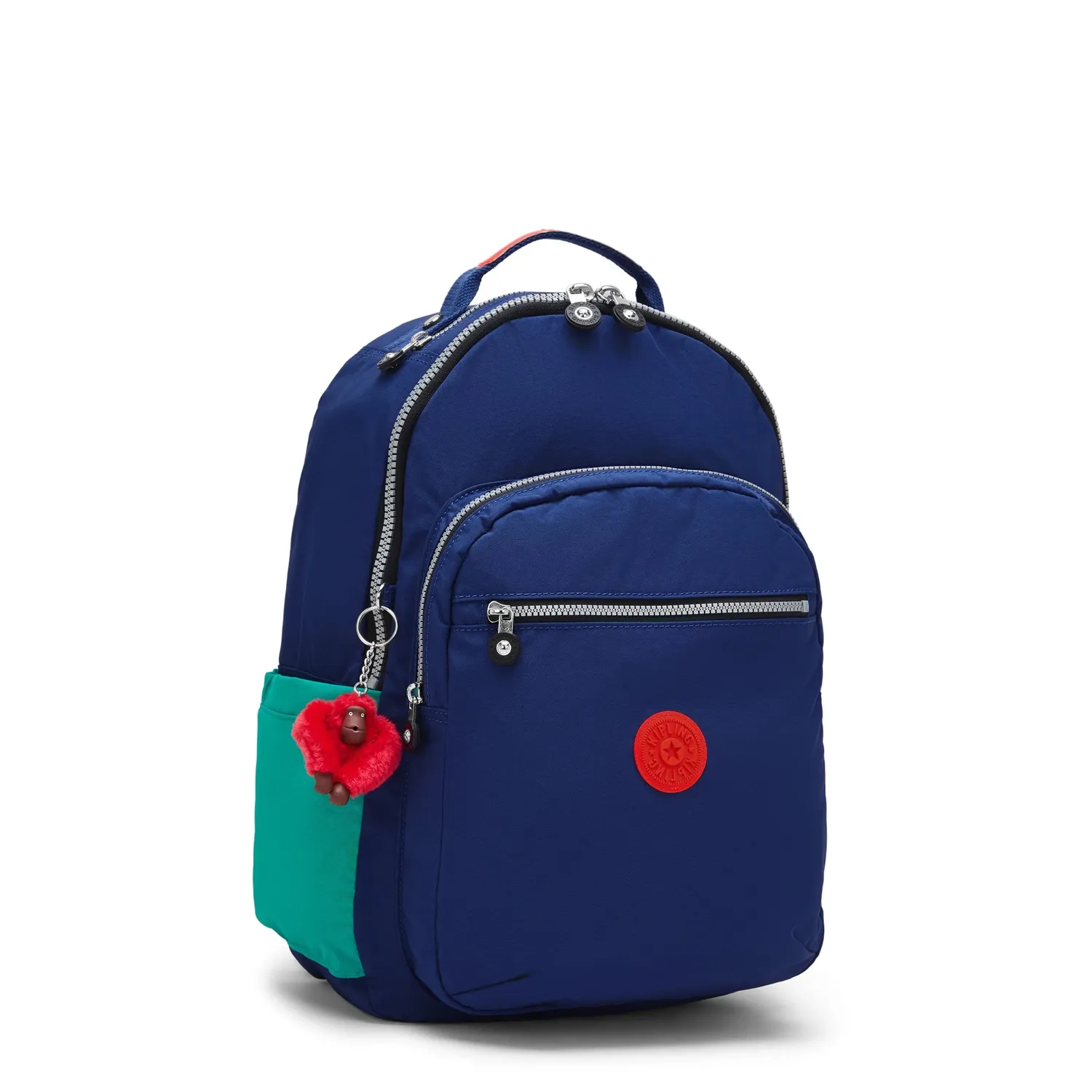 Kipling Seoul rugzak Groot Escape Blue Block licht