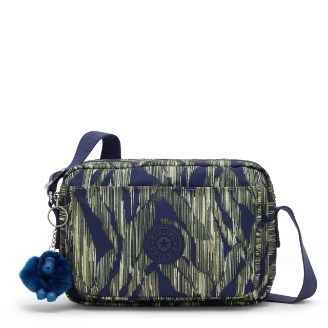 Kipling Abanu M crossbody tas Striped Grasses Medium streepprint