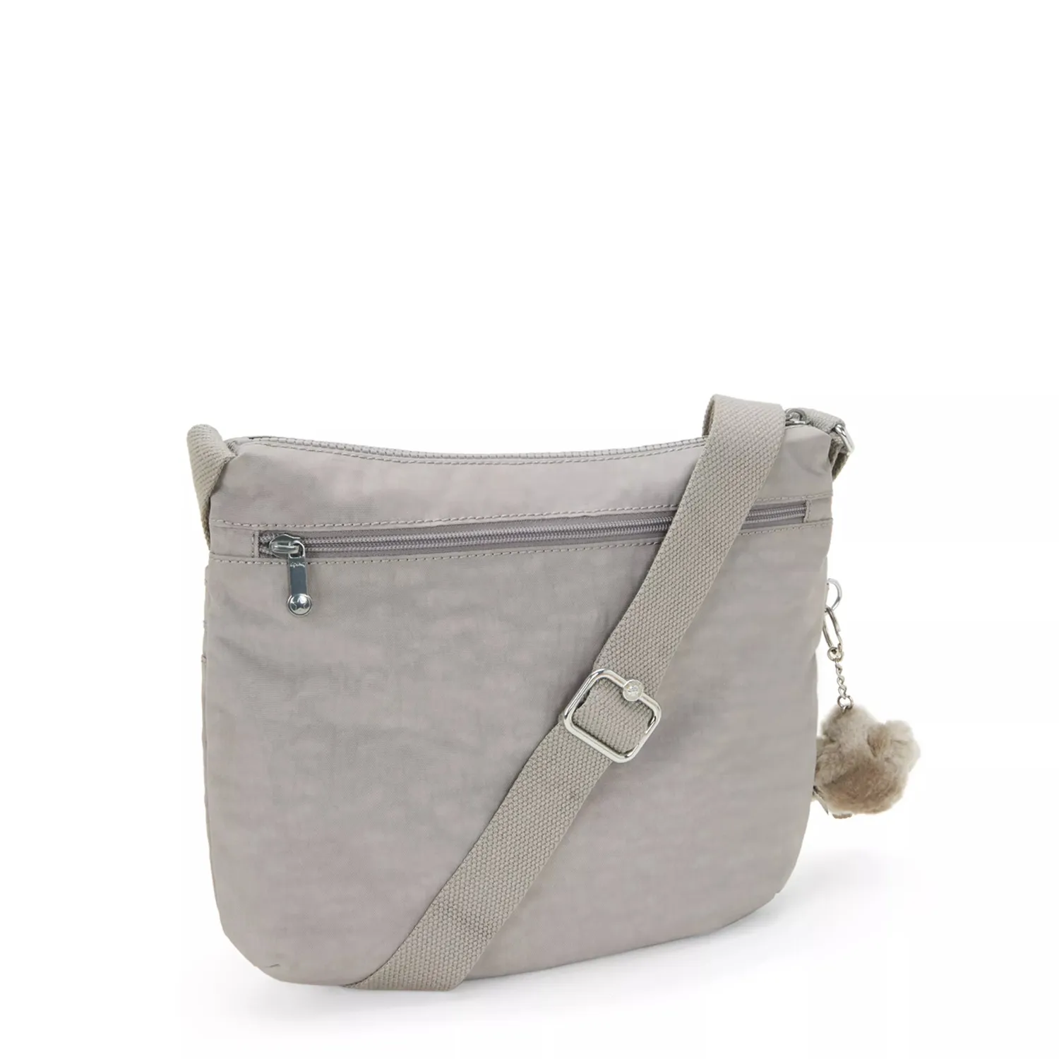 Kipling Arto crossbody tas Grey Gris Medium waterafstotend