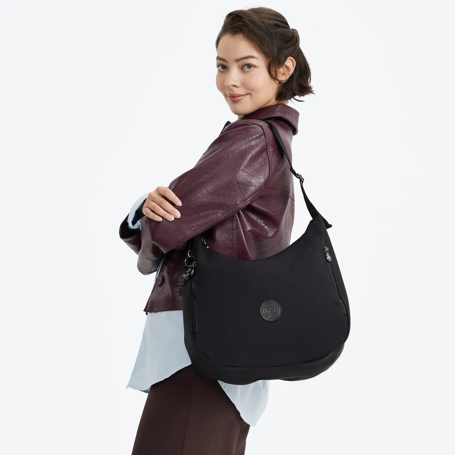 Kipling Khloe schoudertas Groot Infinite Black