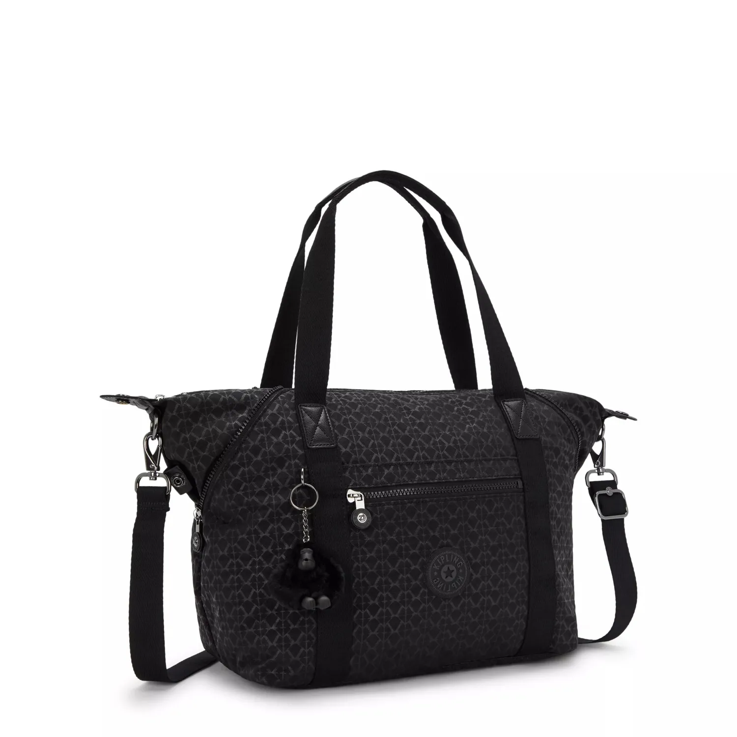 Kipling Art schoudertas medium Signature Emb licht