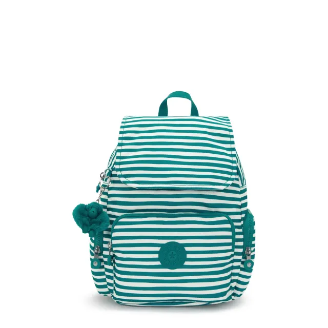 Kipling City Zip S rugzak Klein Parasol Stripes met vakken
