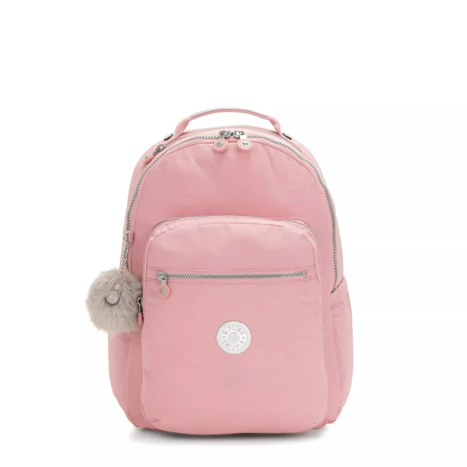 Kipling Seoul rugzak Groot Bridal Rose met laptopvak 15 inch