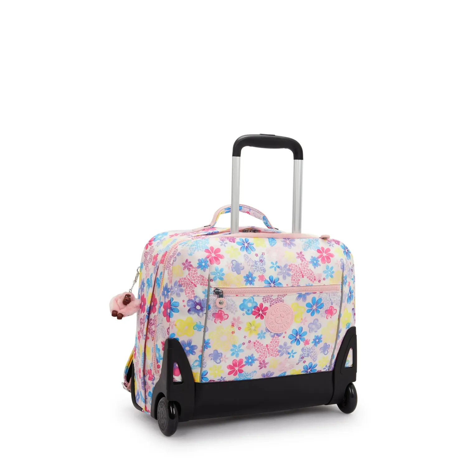 Kipling Giorno rugzak met wieltjes Flower Stamp groot