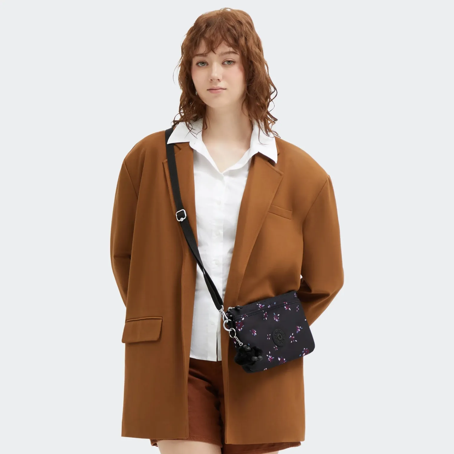 Kipling Riri crossbodytas klein Night Flower print