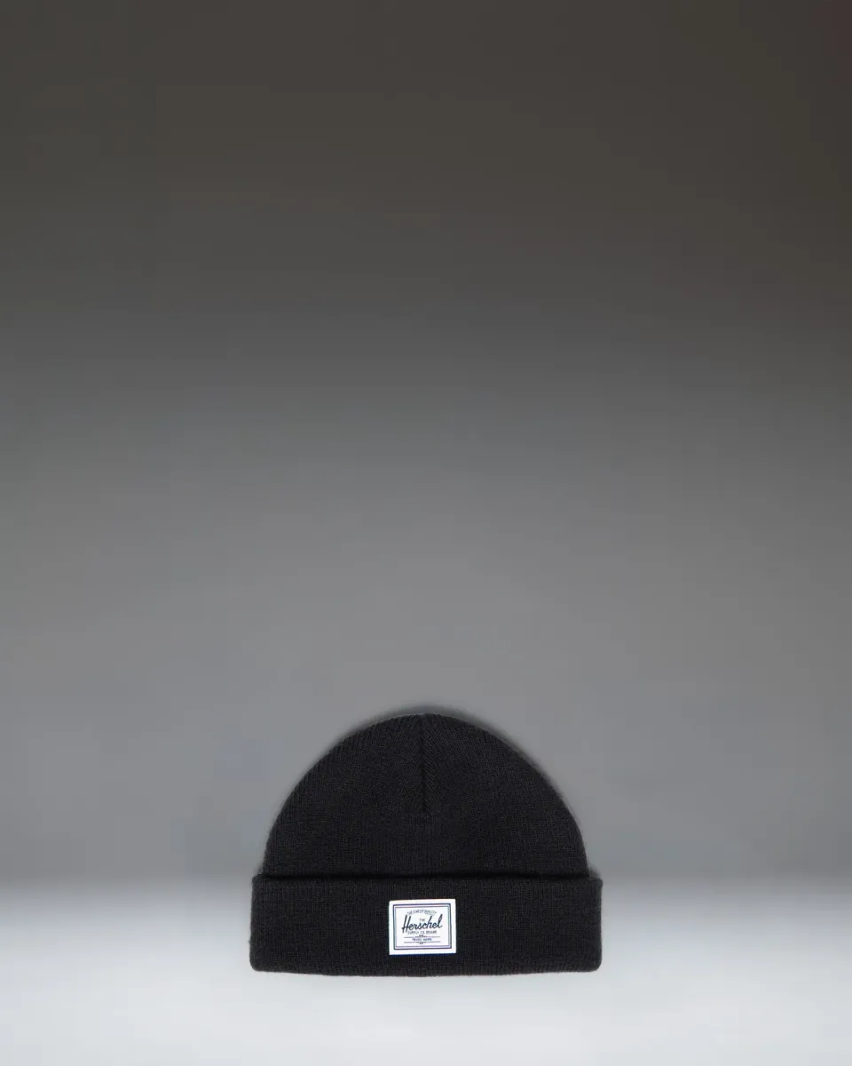 Herschel Elmer Baby Beanie 0-6 Months mutsje zwart