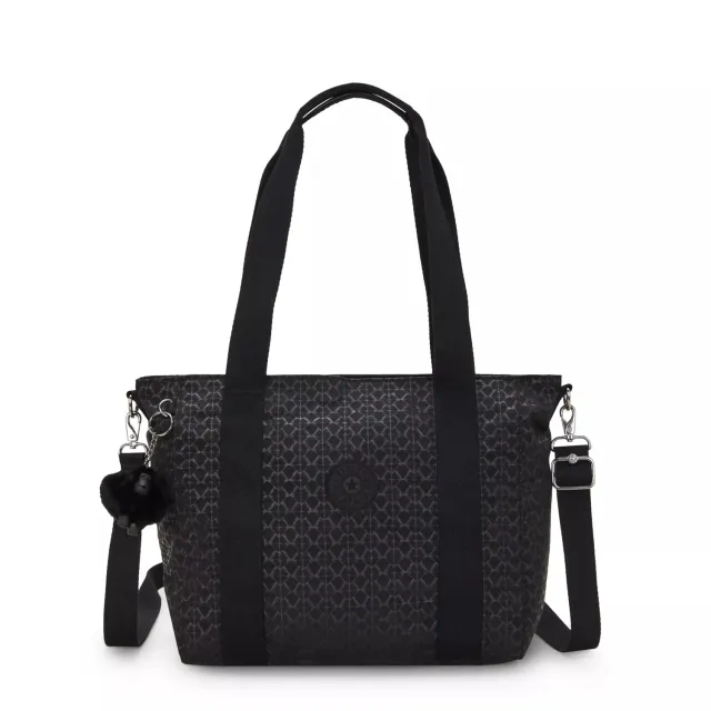 Kipling Asseni S shopper Signature Emb klein met schouderriem