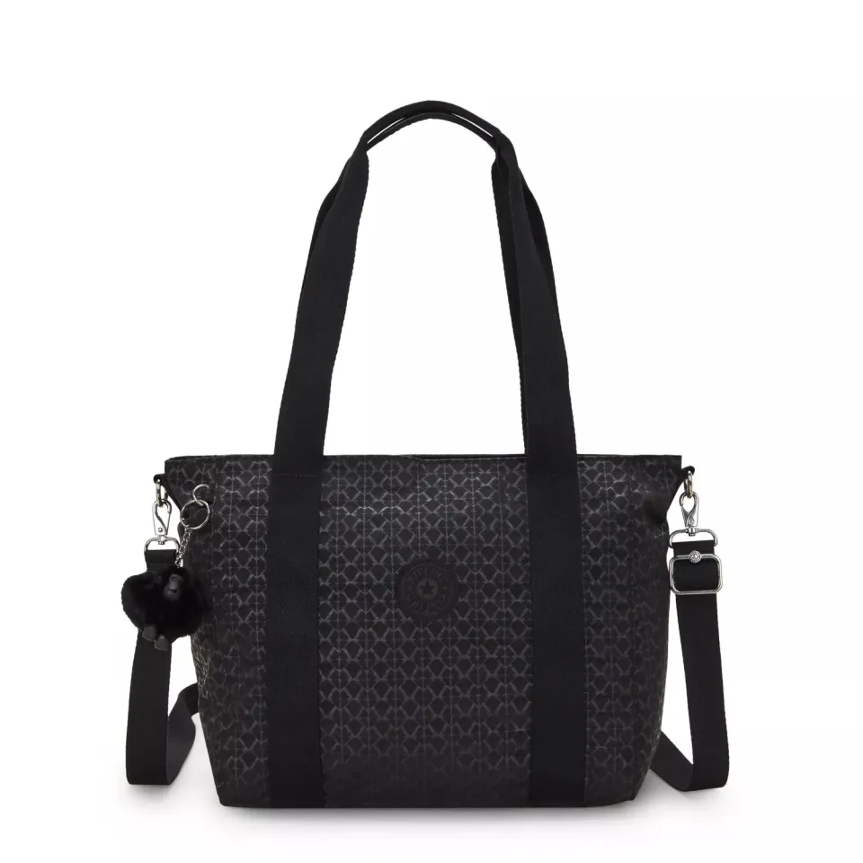 Kipling Asseni S shopper Signature Emb klein met schouderriem