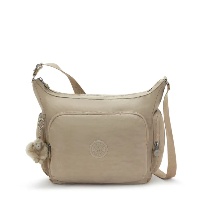 Kipling Gabb crossbodytas Groot Soft Taupe veel vakken